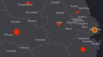 Коронавирус из Китая на карте мира